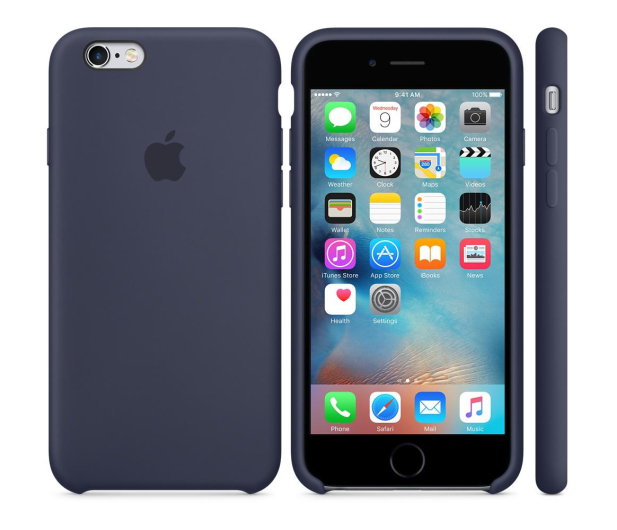 Apple iPhone 6s Silicone Case granatowy - 259190 - zdjęcie 4